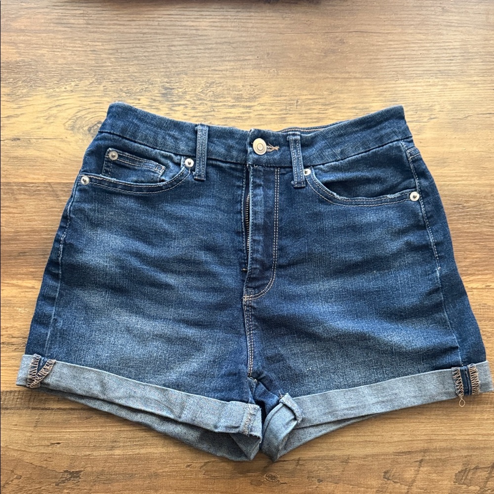 No Boundaries Dark Blue Jean Shorts